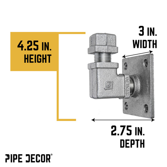90 Degree Square Elbow Wall Hook Kit (3 Pack)