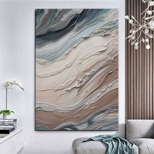 Earth Tone Swirls Wall Art