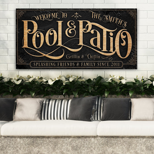 Personalized Pool & Patio Sign II
