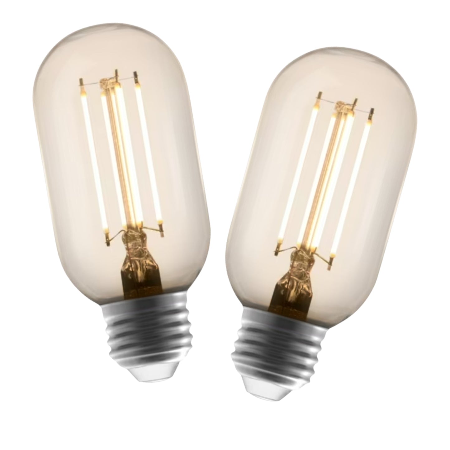 2 Pack - Dimmable LED Vintage Tube 40W Eq.