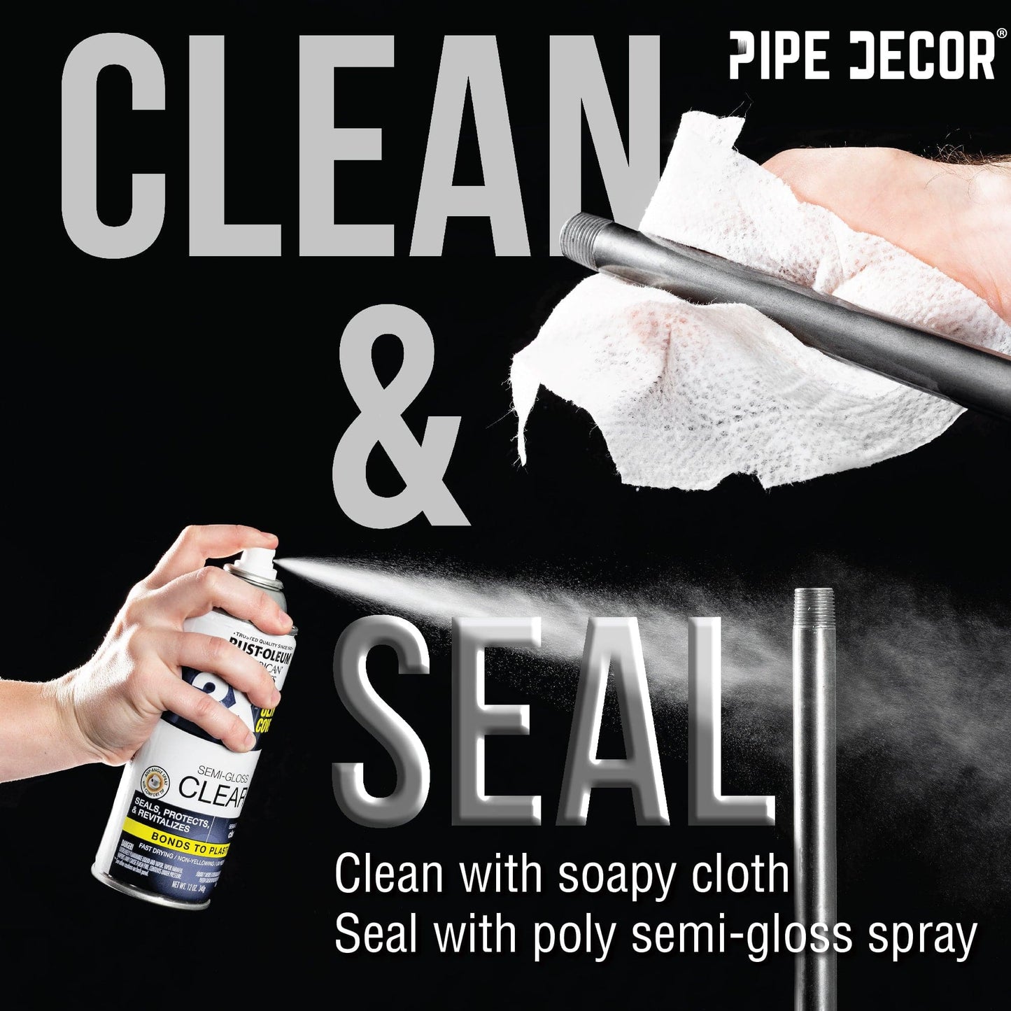 1 in. Black Extension Piece