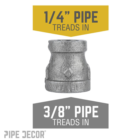 3/8 in. x 1/4 in. Black Reducing Coupling