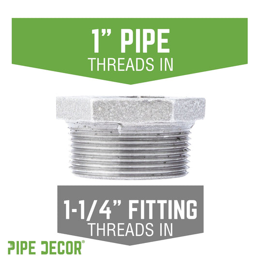 1 1/4 in. x 1 in. Galvanized Iron Bushing