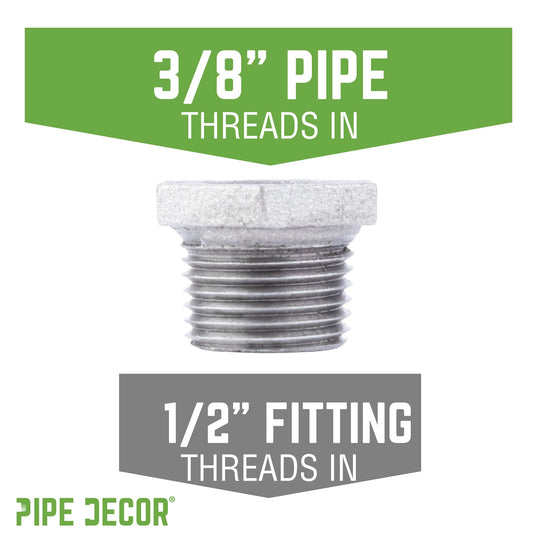 1/2 in. x 3/8 in. Galvanized Iron Bushing