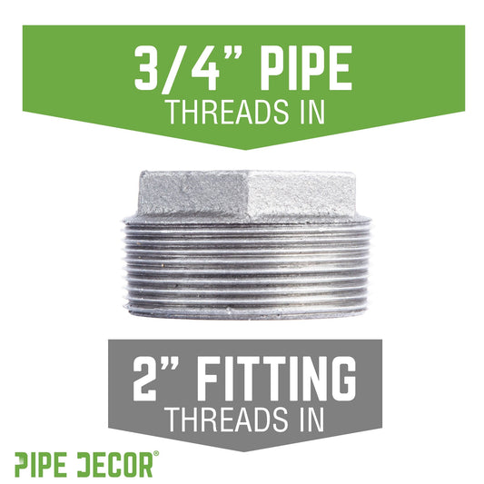 2 in. x 3/4 in. Galvanized Iron Bushing