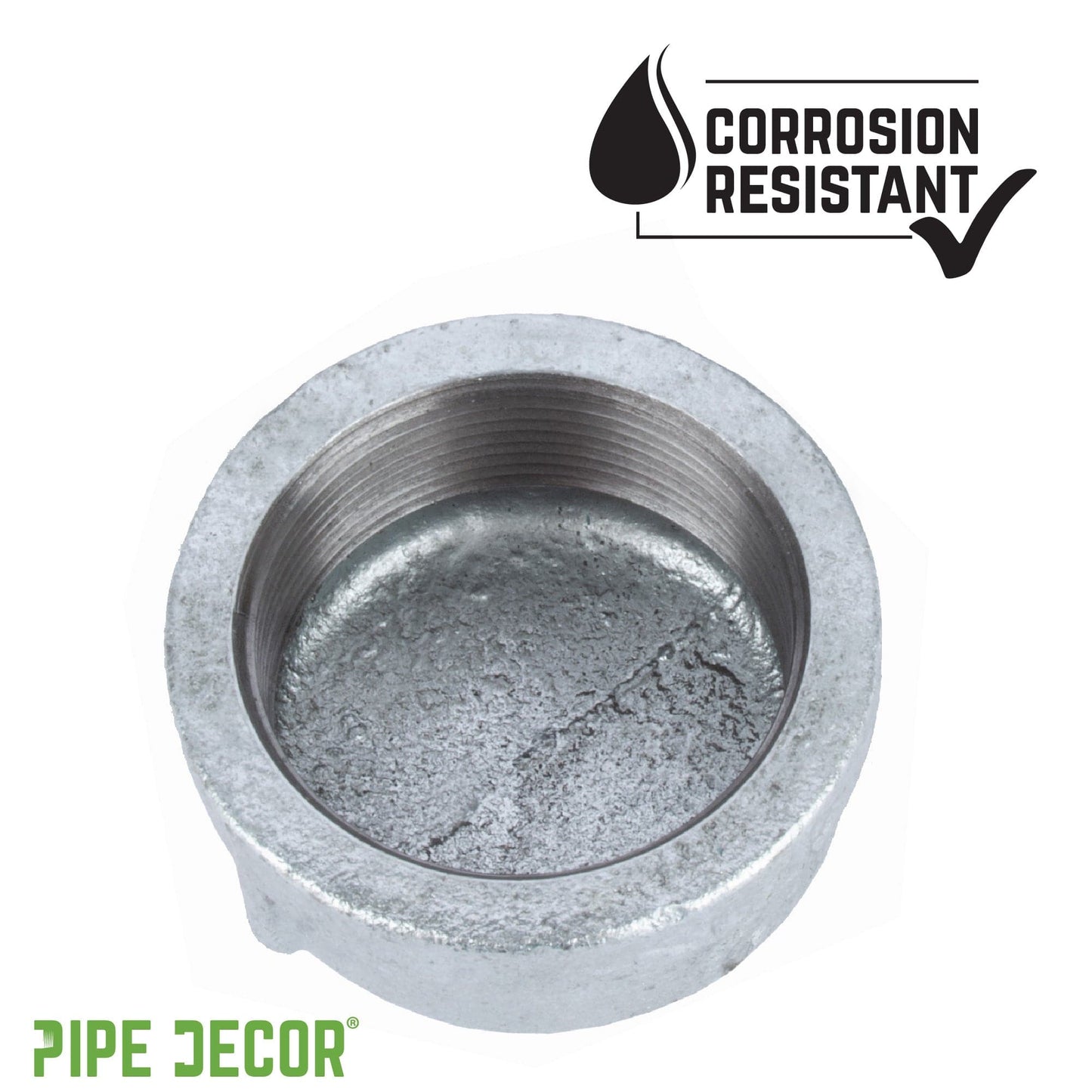 2 in. Galvanized Iron Cap