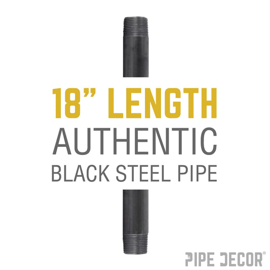 1/2 in. x 18 in. Black Pipe