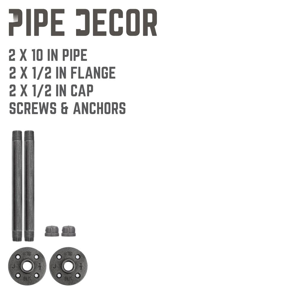 1/2 in. x 10 in. Shelf Bracket Kit, 2 Pack