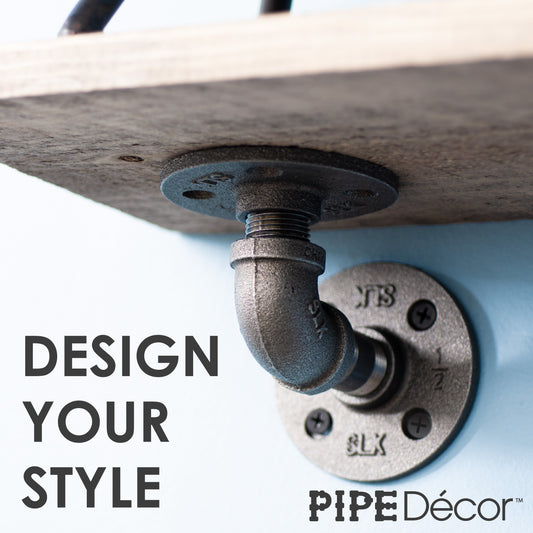 1/2 in. x 3.75 in. Double Flange Shelf Bracket, 4 Pack