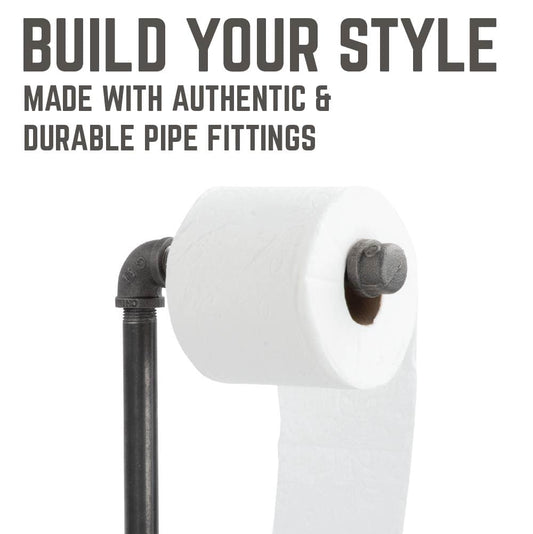 26.75 in. Freestanding Toilet Paper Holder By PIPE DECOR