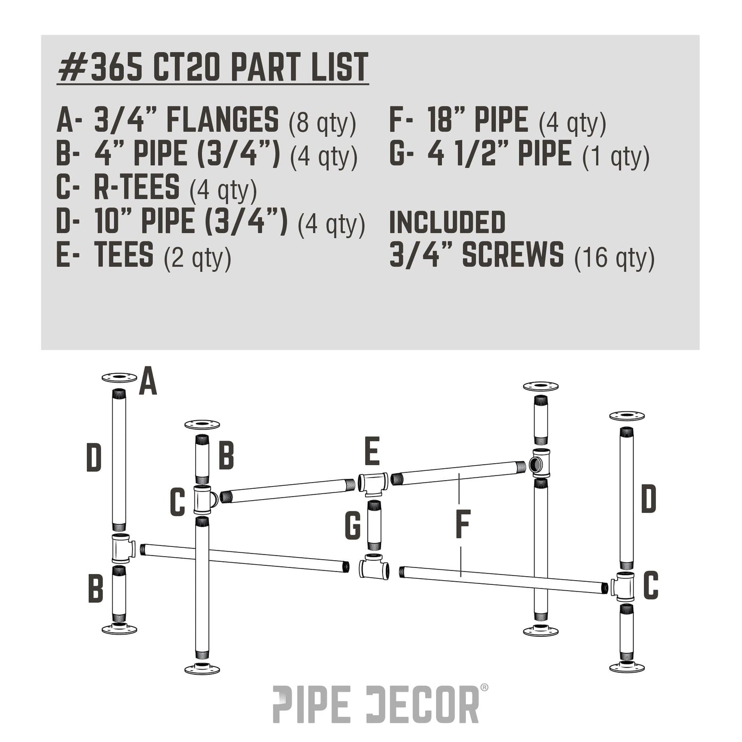 Turnpike Coffee Table By PIPE DECOR