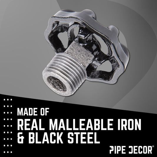 Black Industrial Spigot with Plug (2-Pack)