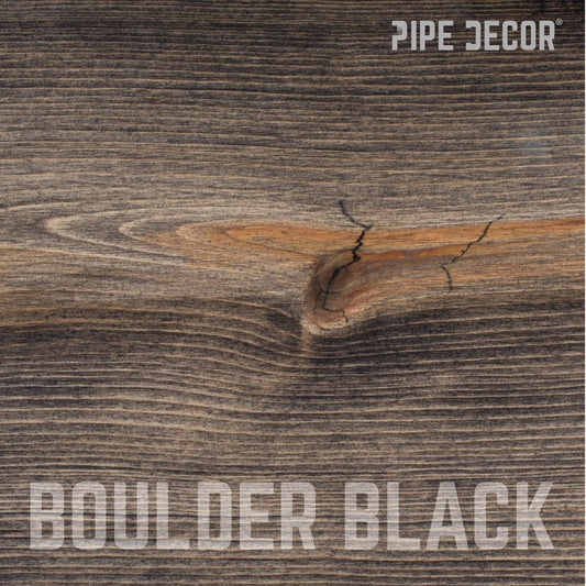 RESTORE Boulder Black 24 in. Wood Shelf (Wood Only)