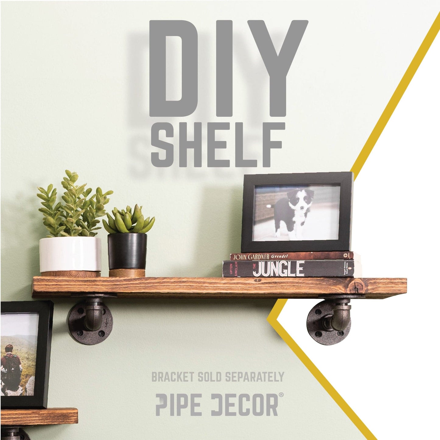 RESTORE Autumn Brown 24 in. Wood Shelf (Wood Only)