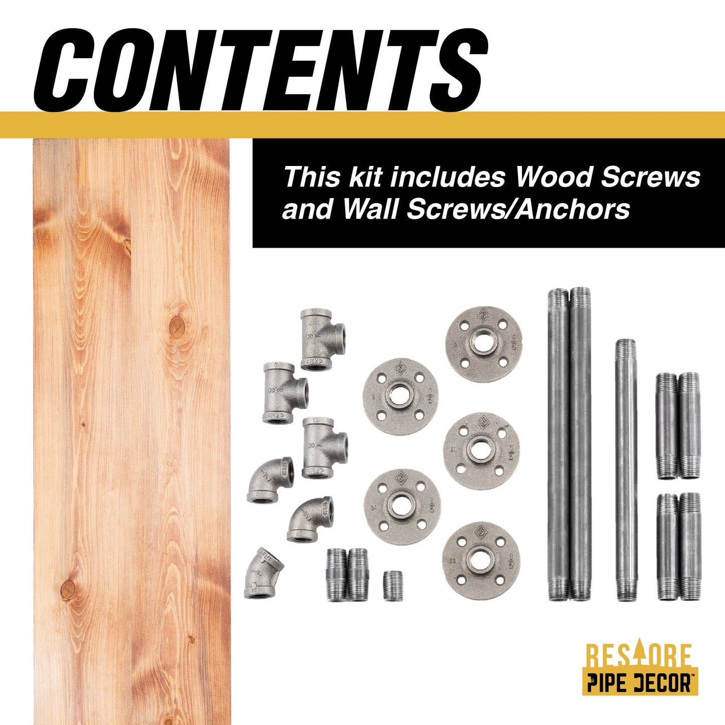 36 in. Wall Mounted Clothing Rack with Wood Shelf, Sunset Cedar