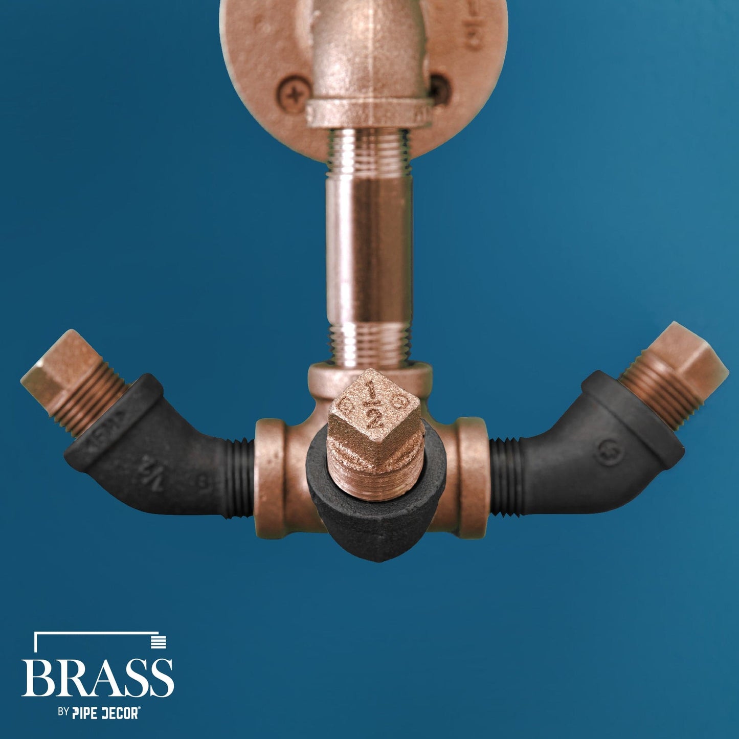 1/2 in. x 12 in. Red Brass Pipe