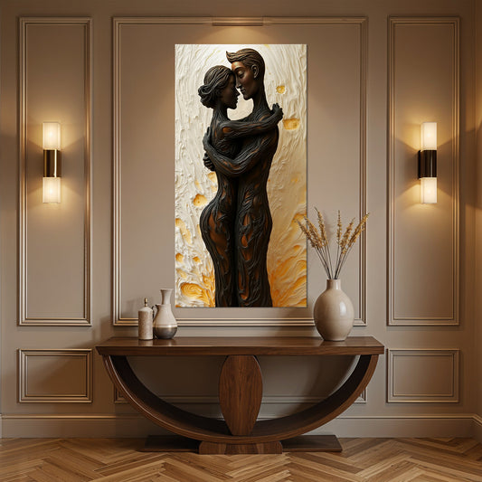 Eternal Love Figure Abstract Wall Art VII