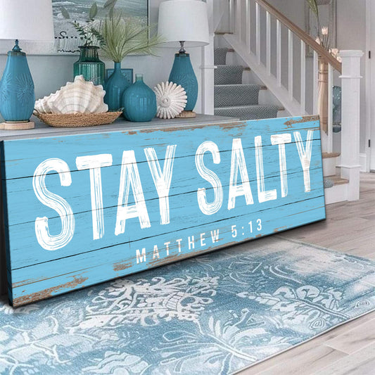 Stay Salty Coastal Sign IV