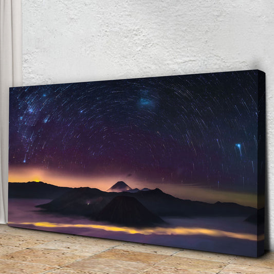 Majestic Starry Night Sky Canvas Wall Art