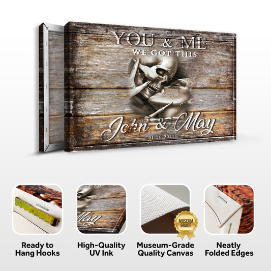 We Got This Personalized Skeleton Couple - Gift For Gothic Lover - Gothic Decor For Home