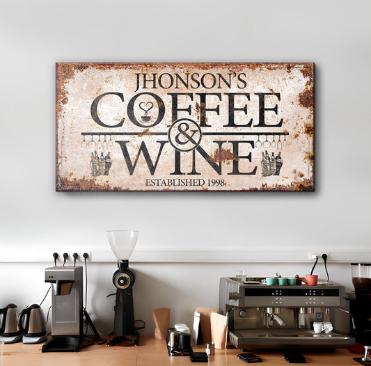 Coffee and Wine Sign II