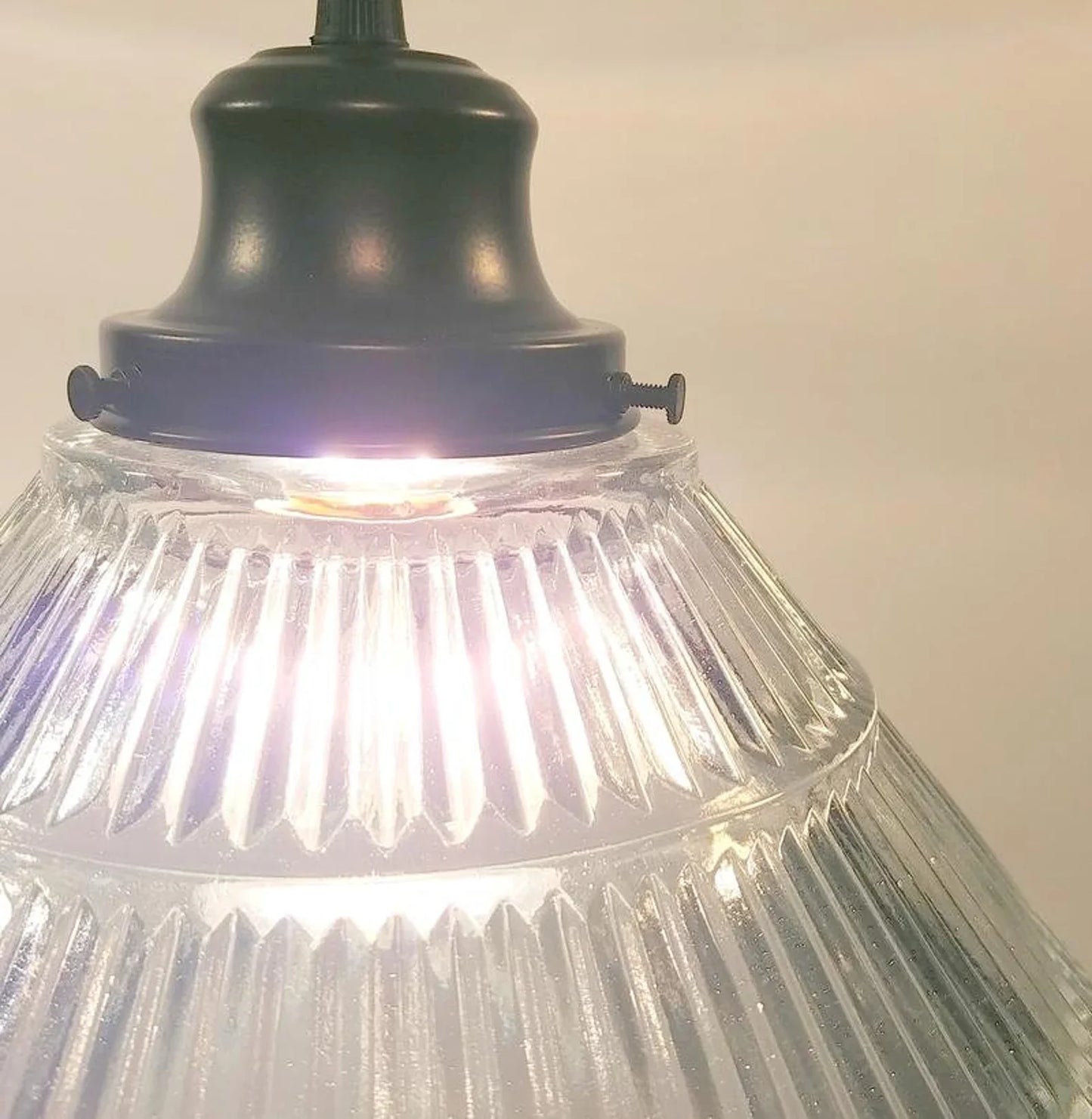 Very Large 1960's Vintage Holophane Chandelier Light