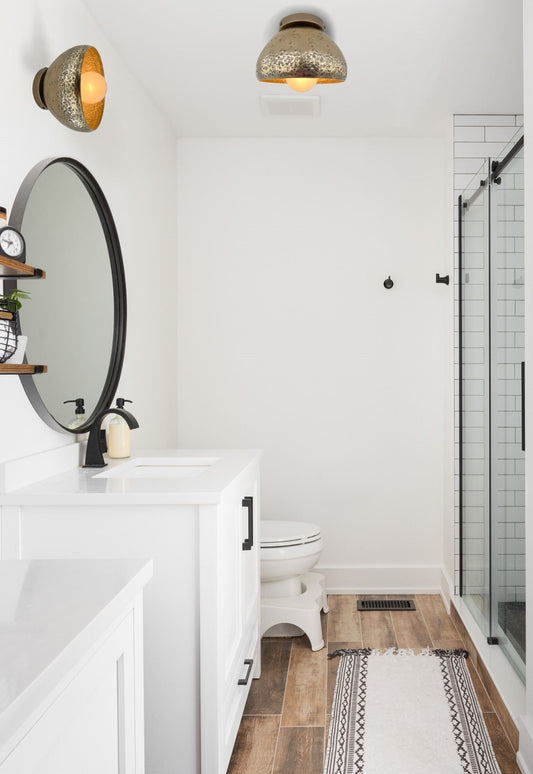 MODERN BRASS Ceiling Light or Wall Sconce Lighting Fixture