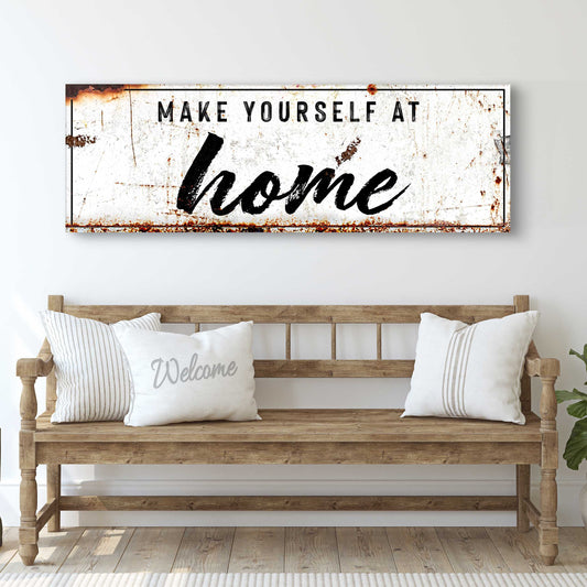Make Yourself At Home Rustic Sign