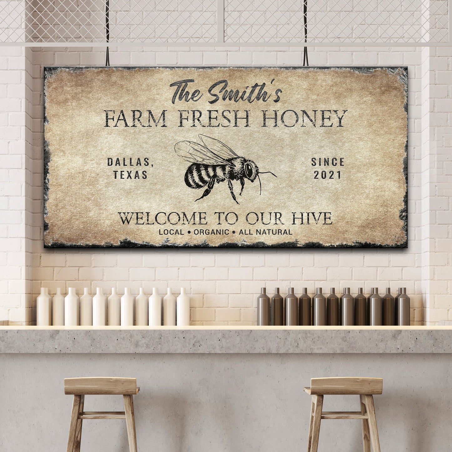 Family Farm Fresh Honey Sign
