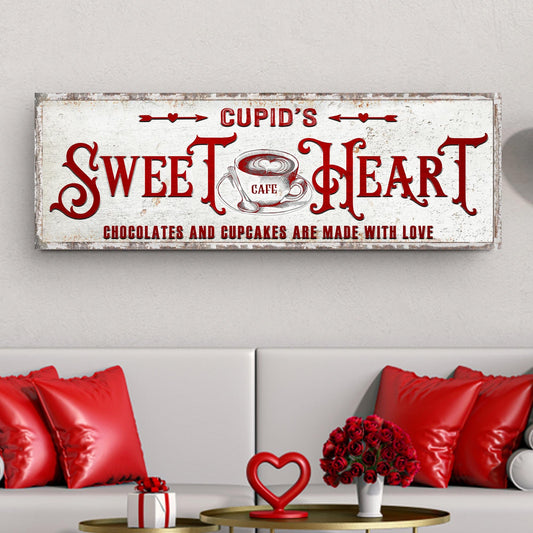 Rustic Cupid's Sweetheart Vintage Sign