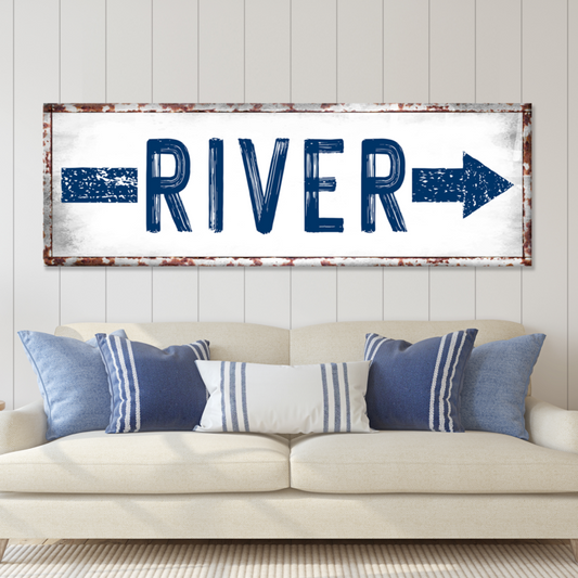 River Arrow Sign