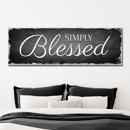 Simply Blessed Sign