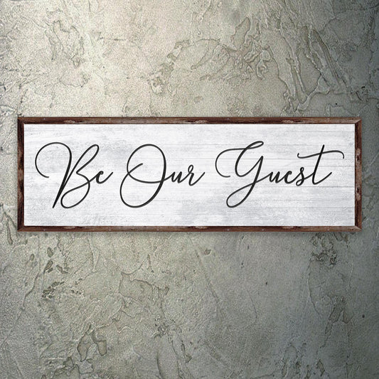 Be Our Guest Sign IV