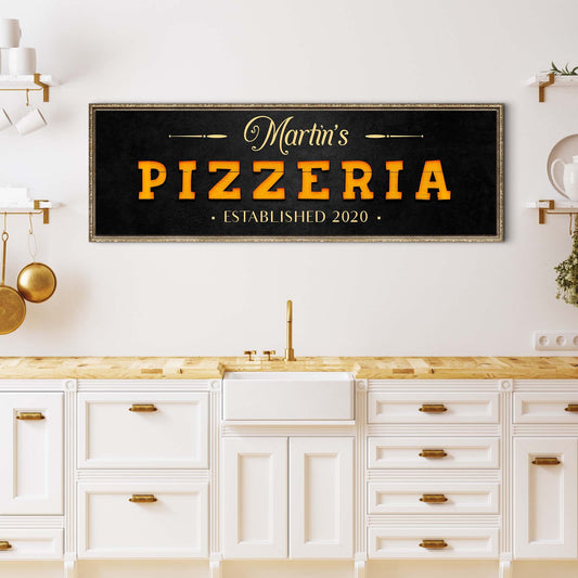 Wood Pizzeria Sign
