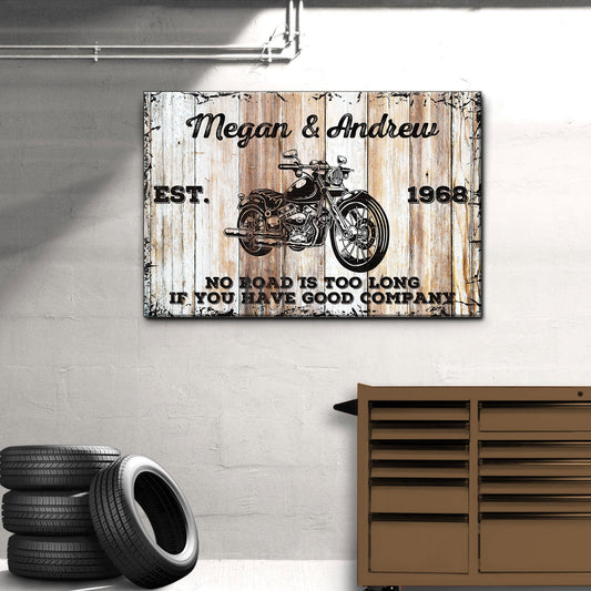 Motorcycle Wood Sign