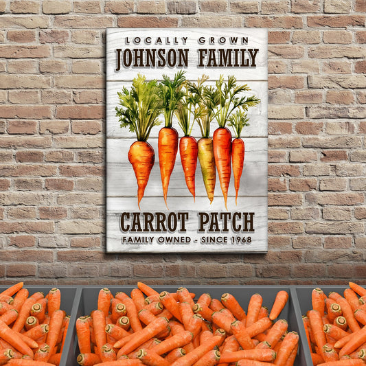 Locally Grown Carrot Patch Sign