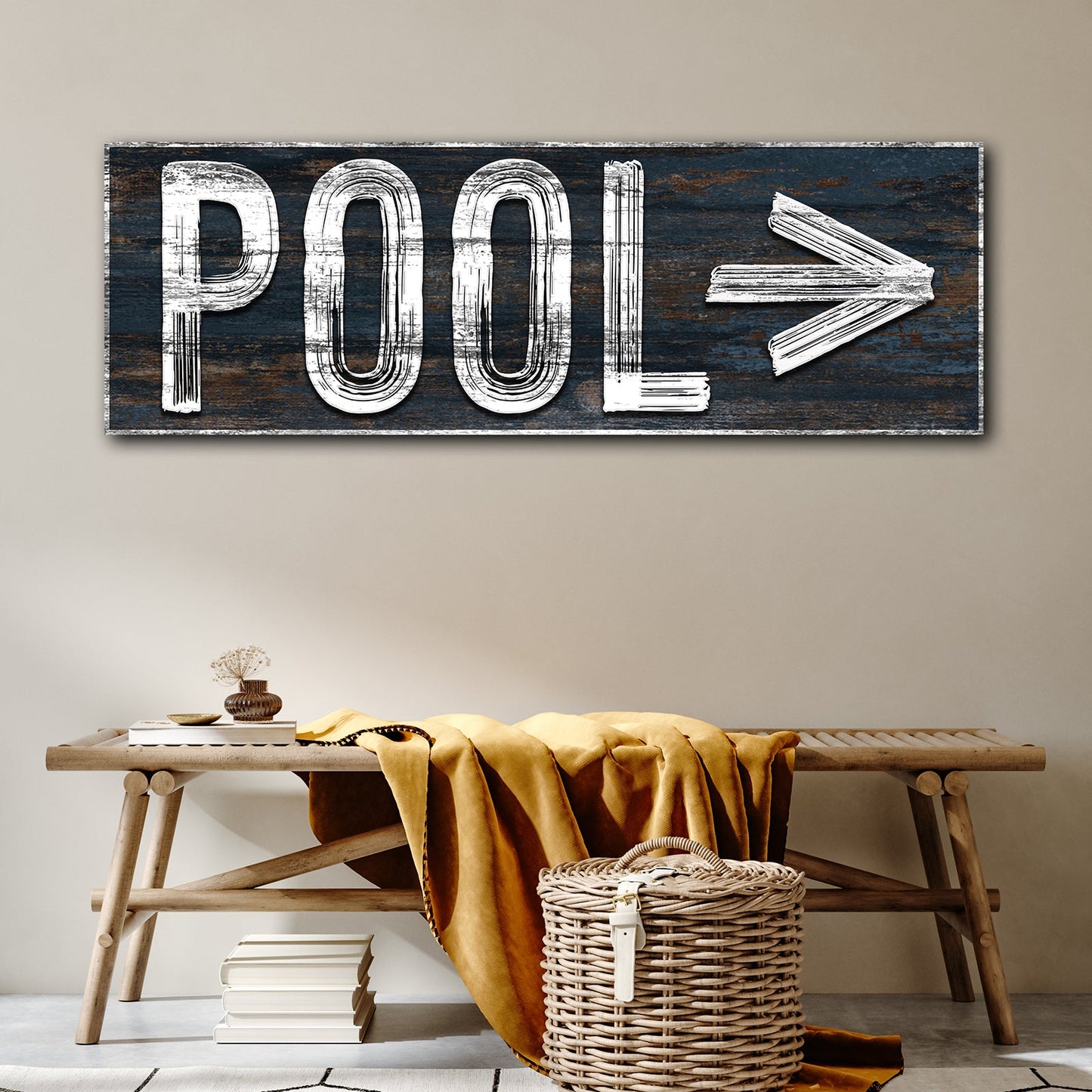 Pool Arrow Sign