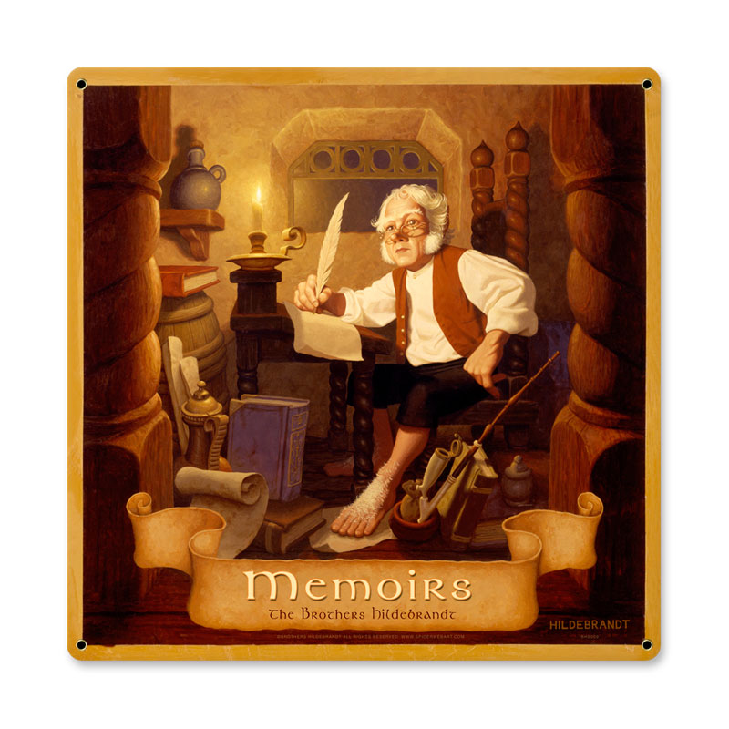 Memoirs, Fantasy, Custom Metal Shape, 18 X 18 Inches