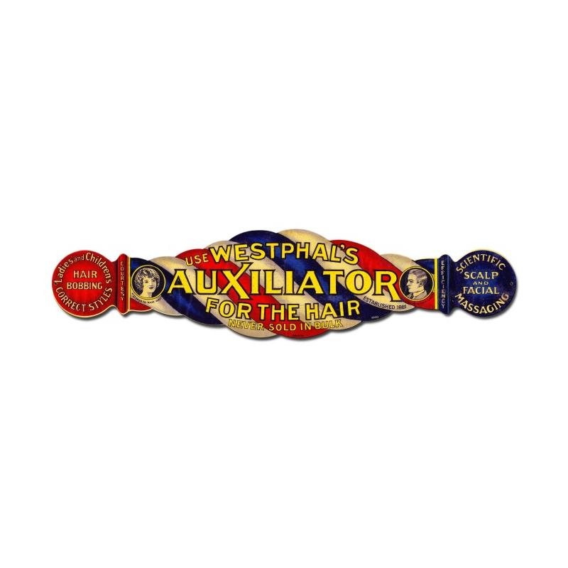Auxiliator, Nostalgic, Vintage Metal Sign, 28 X 7 Inches