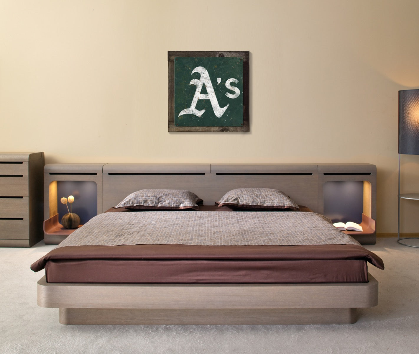 Oakland A's Wall Art, Metal Sign