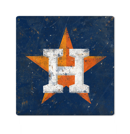 Huston Astros Wall Art, Metal Sign