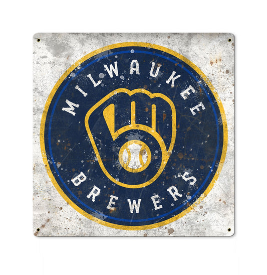 Milwaukee Brewers Wall Art, Metal Sign