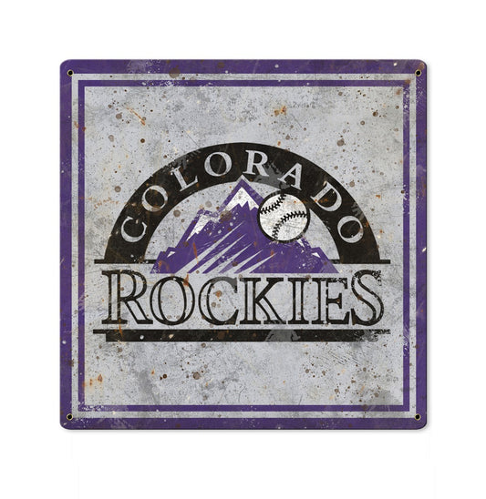 Colorado Rockies Wall Art, Metal Sign