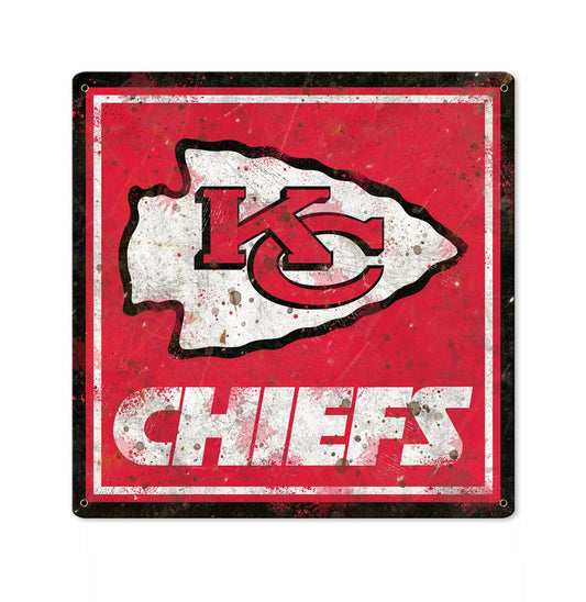 Kansas City Chiefs Wall Art, Metal Sign, NFL
