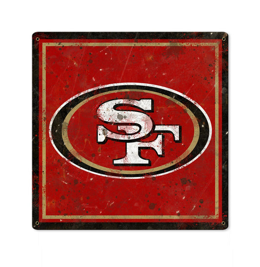 San Francisco 49ers Wall Art, Metal Sign, NFL