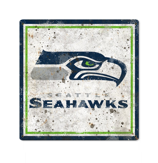 Seattle Seahawks Wall Art, Metal Sign, NFL