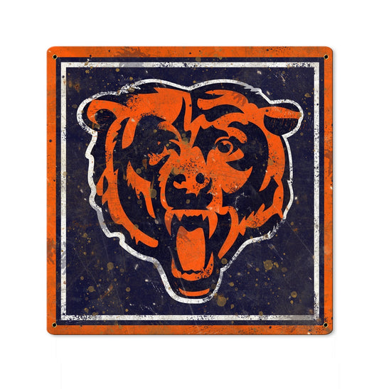 Chicago Bears Wall Art, Metal Sign, NFL
