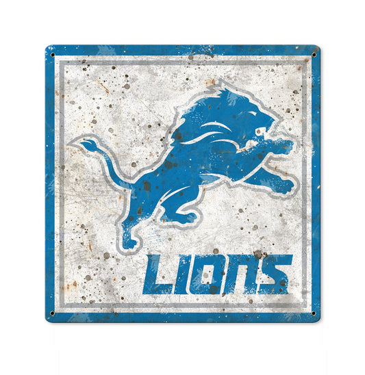 Detroit Lions Wall Art, Metal Sign, NFL