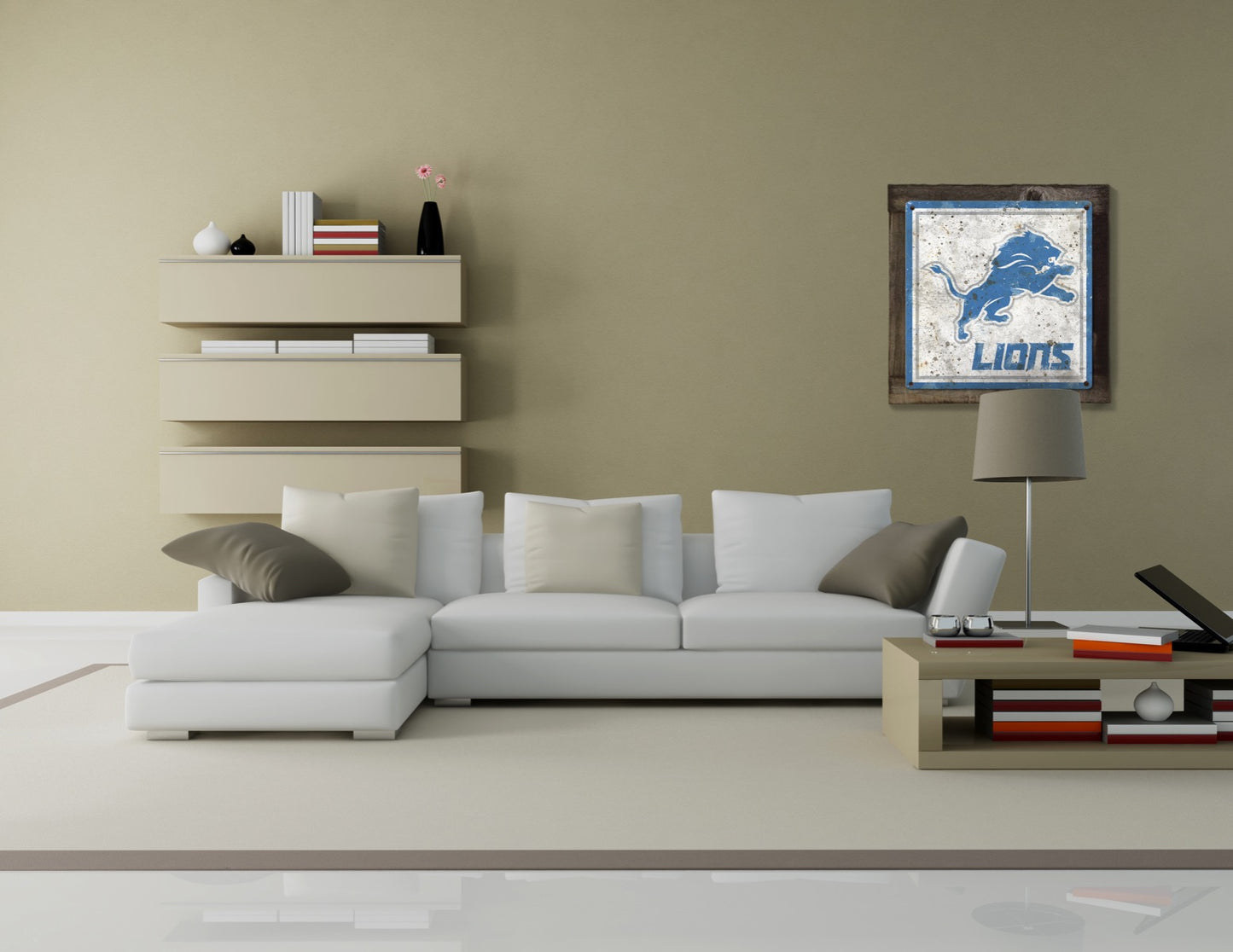 Detroit Lions Wall Art, Metal Sign, NFL
