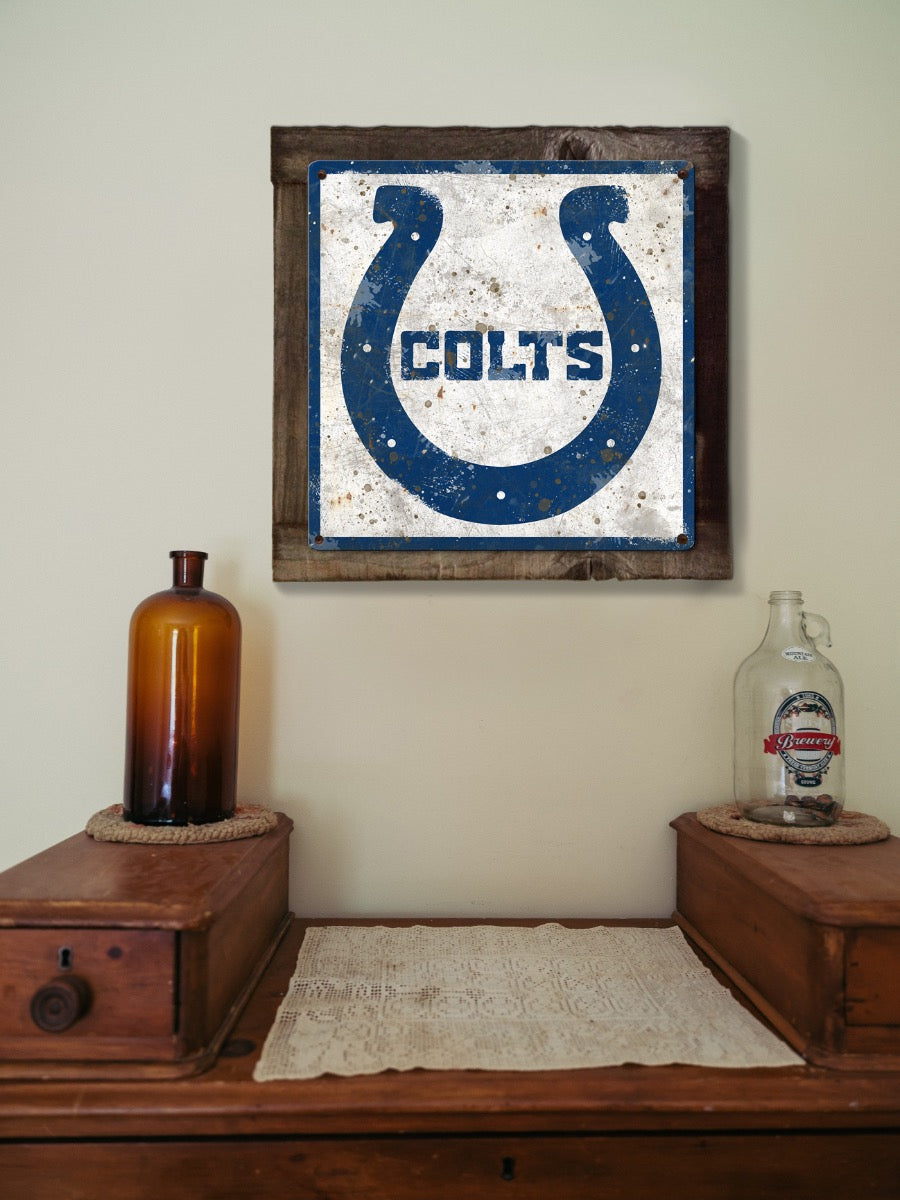 Indianapolis Colts Wall Art, Metal Sign, NFL